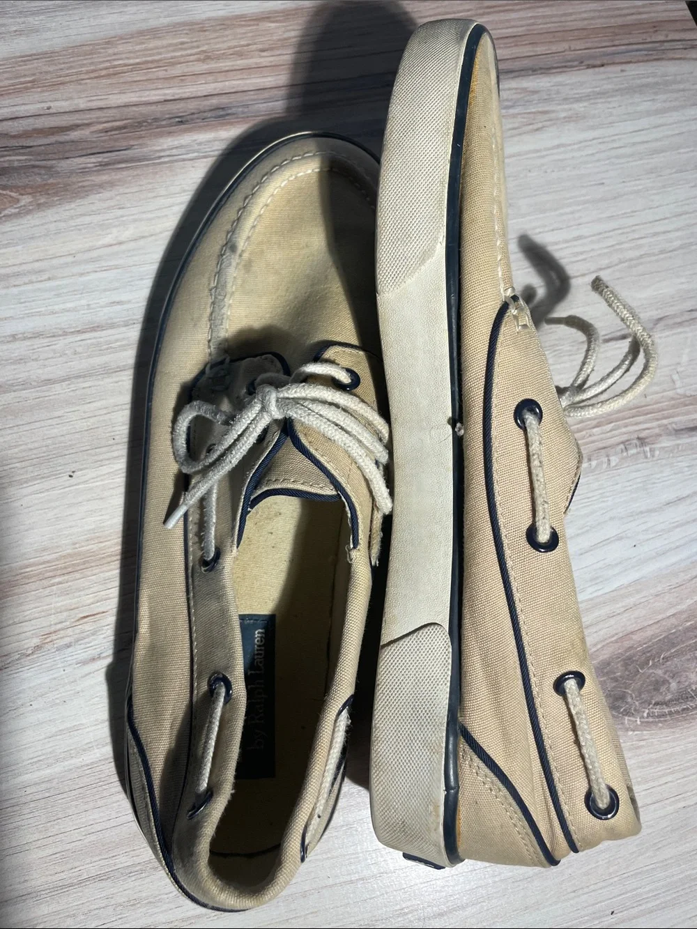Polo by Ralph Lauren Men’s Tan Boat Shoes